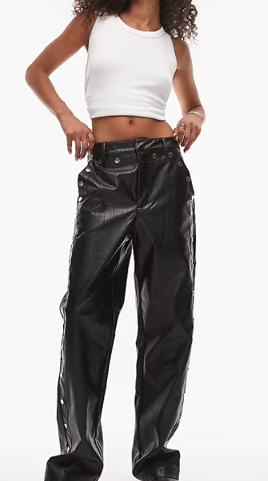 Pantalones negros de tiro alto LAAGAM blondie
